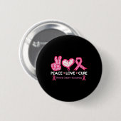 Love Cure Borstkanker Bewustzijn Fight Survivor Ronde Button 5,7 Cm (Voorkant /achterkant)