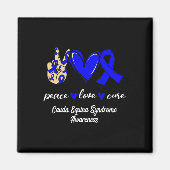 Love Cure Cauda Equina Syndroom Blauw bewustzijn Magneet (Voorkant)