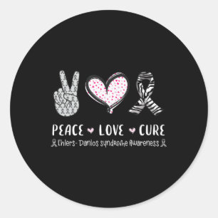 Love Cure Ehlers-danlos-syndroom Mannen Wom Ronde Sticker