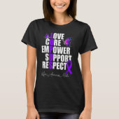 Love Cure Empower Support Respect Lupus Awareness T-shirt (Voorkant)