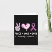 Love Cure Fibromyalgie Bewustzijn Mannen Vrouwen K Kaart (Voorkant)