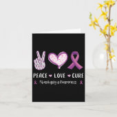 Love Cure Fibromyalgie Bewustzijn Mannen Vrouwen K Kaart (Gele Bloem)