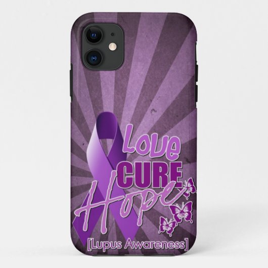 Love, Cure, Hope [lupus awareness] Case-Mate iPhone Case (Achterkant)