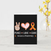 Love Cure Leukemie Bewustzijn Mannen Vrouwen Kinde Kaart (Gele Bloem)