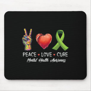Love Cure Mental Health Awareness Mannen Vrouwen K Muismat