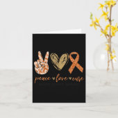 Love Cure Multiple Sclerosis Awareness Supporter Kaart (Gele Bloem)