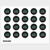 Love Cure Nierziekte Awareness Gift Ronde Sticker (Vel)