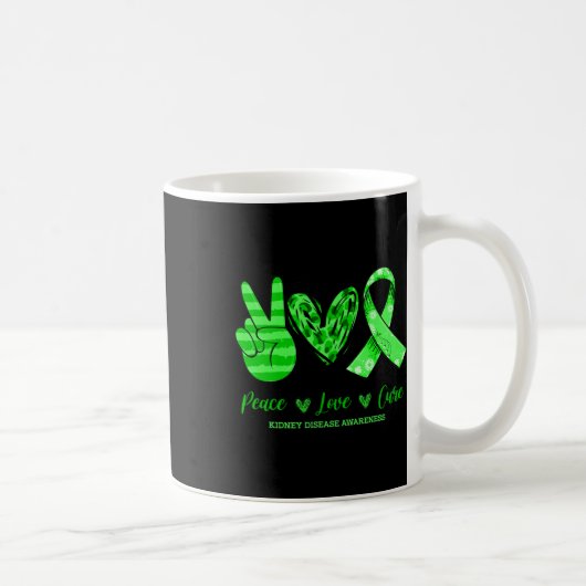 Love Cure Nierziekte Bewustzijn 3 Koffiemok (Rechts)