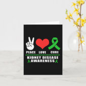 Love Cure Nierziekte bewustzijn Kaart (Gele Bloem)