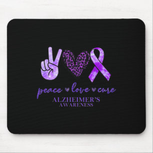 Love Cure Ribbon Leopard Alzheimerheimer Brain Awa Muismat