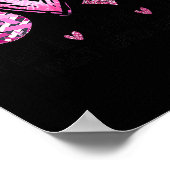 Love Cure Roze Lint Kanker Borst Bewustzijn 1 Poster (Hoek)