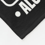 Love Cure Support Alopecia Awareness Ribbon 1 Fleece Deken (Hoek)