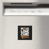 Love Cure Support Leukemie Awareness Ribbon Magneet (Insitu (Vaatwasser))