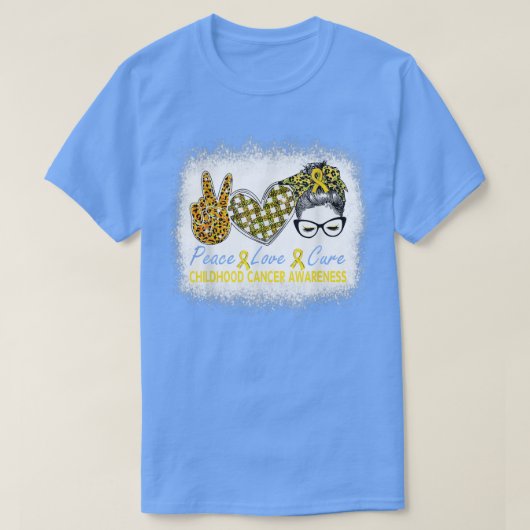 Love Cure Women Childhood Cancer Awareness T-shirt (Design voorkant)