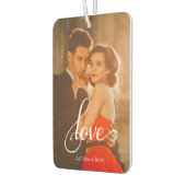 LOVE Custom Foto Portret Auto Luchtverfrisser (Links)