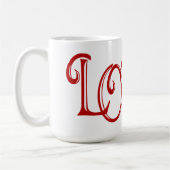 LOVE custom Heart foto Koffiemok (Links)