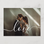 'Love' Custom paar foto Briefkaart (Voorkant)