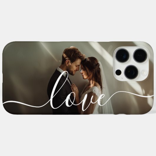 'Love' Custom paar foto Case-Mate iPhone Case (Achterkant (horizontaal))