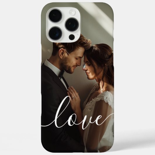 'Love' Custom paar foto Case-Mate iPhone Case (Achterkant)
