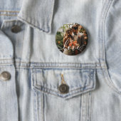 'Love' Custom paar foto Ronde Button 5,7 Cm (In situ)