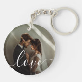 'Love' Custom paar foto Sleutelhanger (Achterkant)