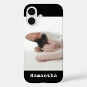 LOVE Custom Photo Modern Elegant Black and White Case-Mate iPhone Case (Achterkant)