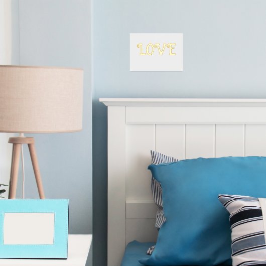 Love Custom Text Quote Weddenschap Birthday Gift D Folie Afdrukken (Insitu (Slaapkamer))