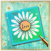 LOVE Cute Daisy Flower Notitieboek