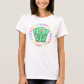 Love Cute Elephant LGBT Pride T-Shirt (Voorkant)