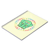 Love Cute Elephant LGBTQ Pride Notitieboek (Linkerzijde)