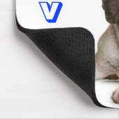 Love Cute French Bulldog Puppy Dog Mousepad Muismat (Hoek)