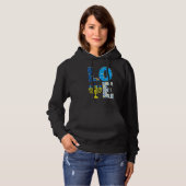 Love Cute Hanukkah Decoration Menorah Pajama Match Hoodie (Voorkant volledig)