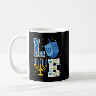 LOVE Cute Hanukkah Decorations Dreidel Menorah Cha Koffiemok