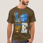 LOVE Cute Hanukkah Decorations Dreidel Menorah Cha T-shirt<br><div class="desc">LOVE Cute Hanukkah Decorations Dreidel Menorah Chanukah T-Shirt .</div>