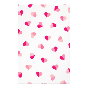 Love Cute Pink Heart Pattern Flyer