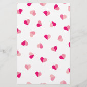 Love Cute Pink Heart Pattern Flyer (Voorkant)