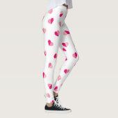 Love Cute Pink Heart Pattern Leggings (Rechts)