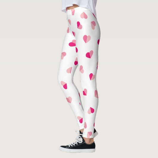 Love Cute Pink Heart Pattern Leggings (Links)