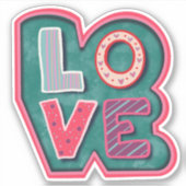 ‘LOVE Cute Valentijn Inspirivity Sticker (Voorkant)
