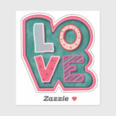 ‘LOVE Cute Valentijn Inspirivity Sticker (Vel)