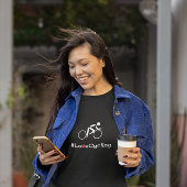 Love Cycling slogan cyclist T-shirt