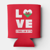 Love Cymru Am Byth Wales Flag Welsh Roots  Blikjeskoeler (Achterkant)