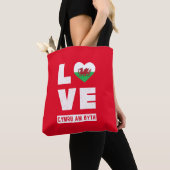 Love Cymru Am Byth Wales Flag Welsh Roots  Tote Bag (Dichtbij)