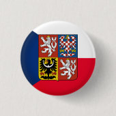 Love Czechia & Czech Flag mode/sport fans Ronde Button 3,2 Cm (Voorkant)