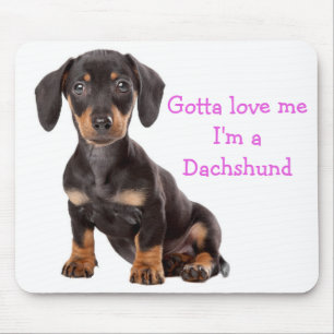 Love Dachshund Puppy Dog Computer Mousepad Muismat