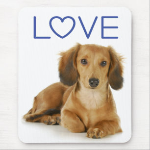 Love Dachshund Puppy Dog Computer Mousepad Muismat