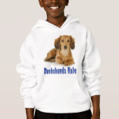 Love Dachshund Puppy Dog Sweatshirt (Voorkant)