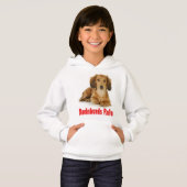 Love Dachshund Puppy Dog Sweatshirt (Voorkant volledig)