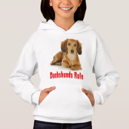 Love Dachshund Puppy Dog Sweatshirt (Voorkant)
