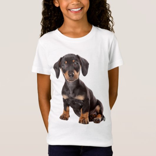 Love Dachshund Puppy Dog Tee Shirt (Voorkant)